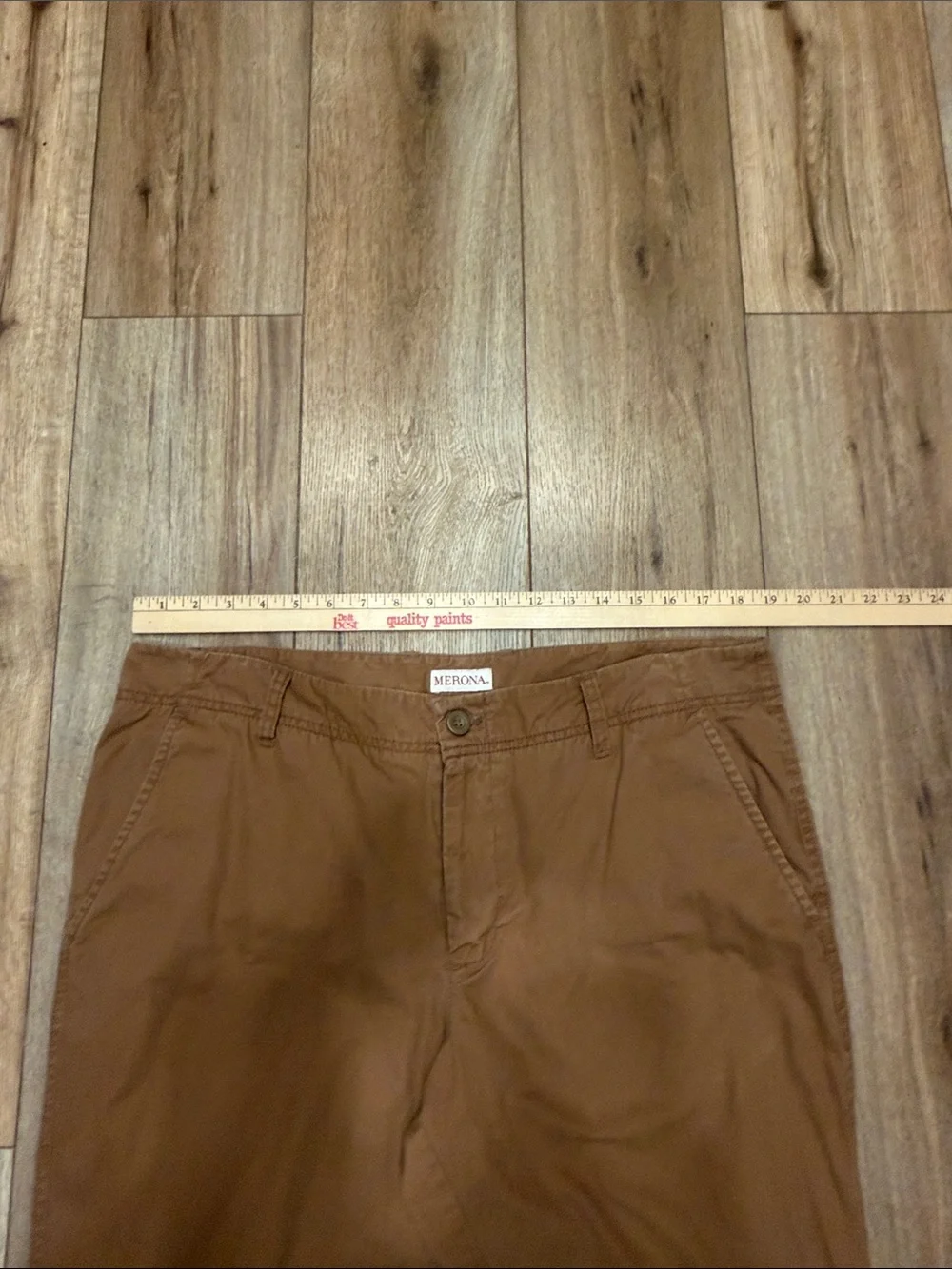 Merona Flannel Lined Chinos 38x32 100% Cotton Winter Workwear